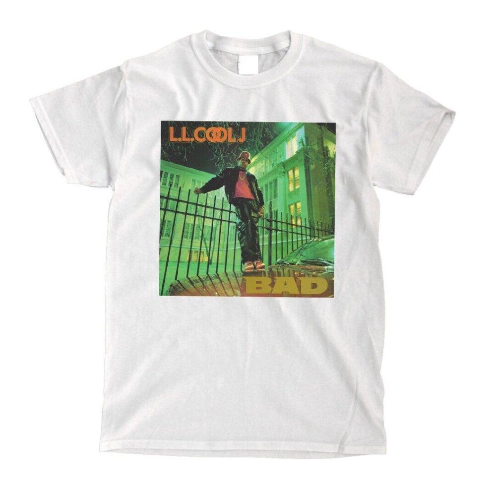 Ll Cool J Bad Graphic White T Shirt Rap Music Album Fan Gift Tee 91